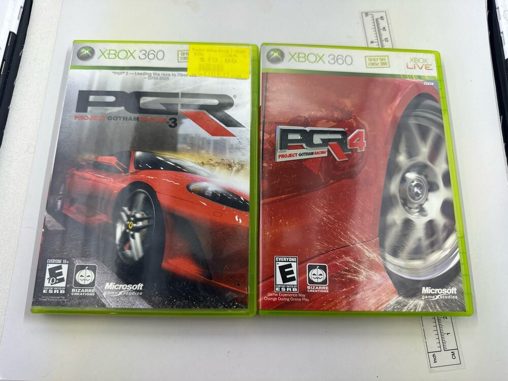 Xbox 360 Racing Lot CIB Complete Project Gotham Racing 3 4 Retro Gaming Vintage